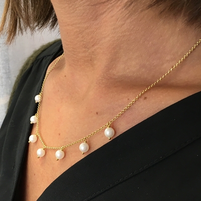 Collier en Dentelle de Perles